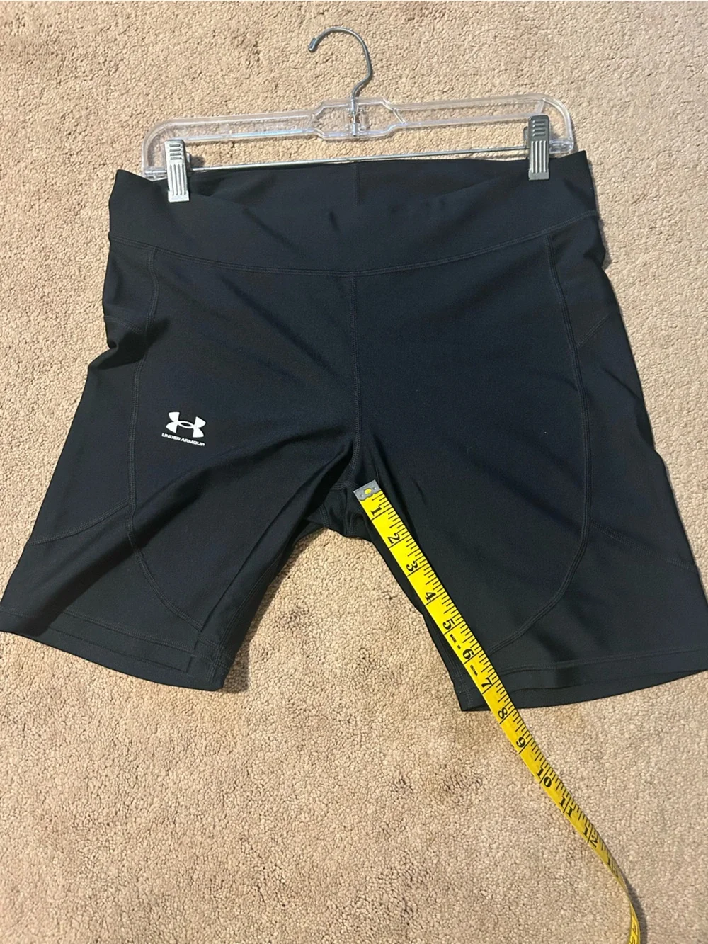 Under Armour Black Compression 8 inch Workout Shorts